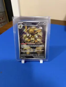 Alakazam 009 Pokemon Center Stamped Mega Evolution Promo Holo Pokemon TCG MINT - Image 1