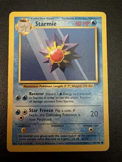 Pokemon Trainer Deck B Starmie Raw (Ungraded) - Image 1