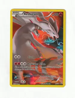 Reshiram - XY74 Black Star Promo Full Art Pokemon - LP/MP - Image 1