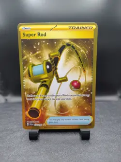 Pokemon Super Rod 276/193 | Gold Secret Rare | SV02 Paldea Evolved | NM - Image 1