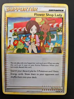 FLOWER SHOP LADY 74/90 UC HGSS UNDAUNTED POKEMON NM/M - Image 1