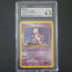 Pokemon Base Set Mewtwo 010/102 Holo Rare CGC 6.5 1999 English - Image 1