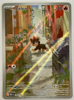 Pokemon TCG Litleo - 139/132 - ME01: Mega Evolution Illustration Rare Card - Image 1