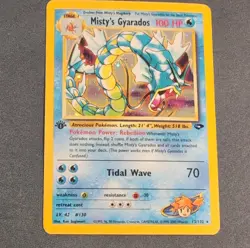 Pokemon Misty's Gyarados Gym Challenge Holo Rare English Card #13/132 2000 - Image 1