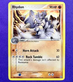 Rhydon | 19/106 | EX Emerald | 2005 Vintage Rare Pokemon TCG Card | LP - Image 1
