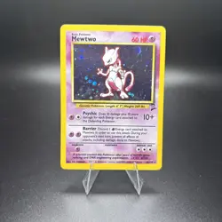 1999 Pokemon Base Set 2 Mewtwo 010/102 Holo Rare Vintage Card WOTC LP/MP - Image 1