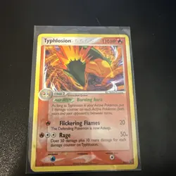 Typhlosion # 34 Black Star Promo Holo Cosmos English Pokemon TCG Played Card - Image 1