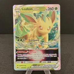 Leafeon VSTAR 014/159 Crown Zenith Ultra Rare Holo Pokemon TCG Card - Image 1