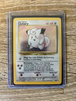 Pokemon WOTC Base Set ~ Clefairy Holo Rare 5/102 ~ LP - Image 1