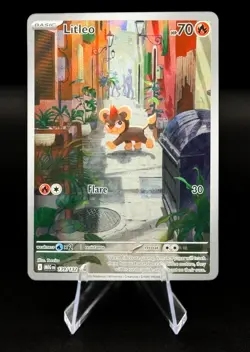 Litleo 139/132 Mega Evolution Illustration Rare Pokemon TCG - Image 1