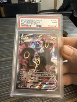 2022 Pokemon SWSH FA/UMBREON VMAX BRILLIANT STARS PSA 9 - Image 1