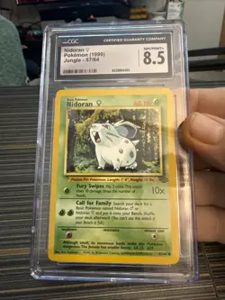 CGC 8.5 MINT - Nidoran Jungle 1999 Pokemon Card 57/64 - Image 1
