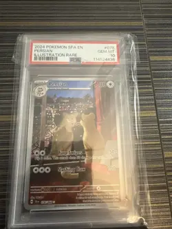 Pokemon TCG Persian Shrouded Fable Full Art Holo Card #078/064 PSA 10 - Image 1