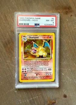 Charizard 004/102 Base Set Holo NM-MT 8 - 1999 Pokemon Game - Image 1