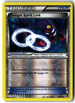 Gengar Spirit Link ⭐ 95/119 Reverse Holo Uncommon Phantom Forces Pokemon NM/LP - Image 1