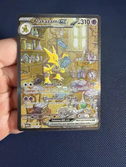 Pokemon TCG Alakazam ex 201/165 Scarlet & Violet 151 Holo Rare 310HP Mind Jack - Image 1
