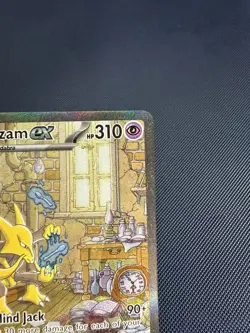 Pokemon TCG Alakazam ex 201/165 Scarlet & Violet 151 Holo Rare 310HP Mind Jack - Image 3