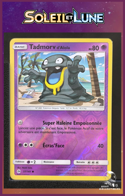 Carte Pokemon Tadmorv d'Alola 57/149 Reverse SL1 Soleil Et Lune FR - Image 1