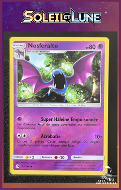 Carte Pokemon Nosferalto 55/149 Reverse SL1 Soleil Et Lune FR - Image 1