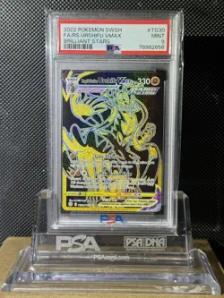 2022 Pokemon Sword & Shield Brilliant Stars #TG30 FA/RS Urshifu Vmax PSA 9 - Image 1