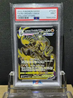 2022 Pokemon Sword & Shield Brilliant Stars #TG30 FA/RS Urshifu Vmax PSA 9 - Image 2