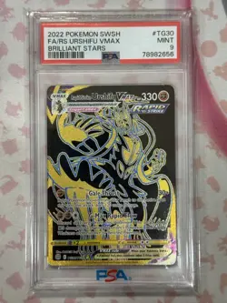 2022 Pokemon Sword & Shield Brilliant Stars #TG30 FA/RS Urshifu Vmax PSA 9 - Image 4