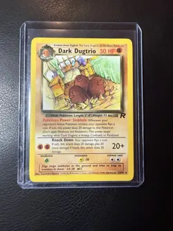 2000 Pokemon - Dark Dugtrio #23/82 - Team Rocket Unlimited - Rare - LP - Image 2