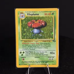 Pokemon TCG Vileplume 15/64 Holo Jungle Rare Vintage LP - Image 1