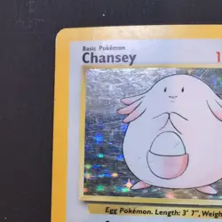 Chansey Holo Pokemon Base Set #3 1999 - Image 3