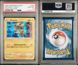 2020 Pokemon Zeraora-Holo Vivid Voltage PSA 10 Gem Mint - Image 3