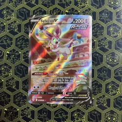 Pokemon Sylveon V Ultra Rare Full Art Rapid Strike SWSH07 184/203 - Image 1