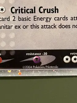 Pokemon Tyranitar ex EX Team Rocket Returns Ultra Rare Holo Card 17/17 2004 - Image 3