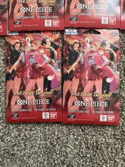 One Piece Card Game EB-03 Heroines Sleeved Booster Packs Lot of 6 Sealed - Image 2