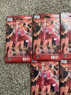 One Piece Card Game EB-03 Heroines Sleeved Booster Packs Lot of 6 Sealed - Image 4