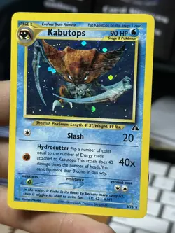 #2 Kabutops 6/75 Neo Discovery 2001 Holo Rare WOTC Pokemon Card TCG - Image 4