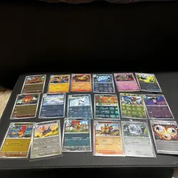 ALL 100 Holo Mixed Pokemon Sleeved Cards Lot - ex, Reverse, Pokeball, RARE - Image 4