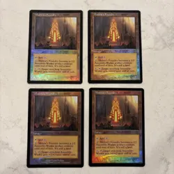 Magic the Gathering MTG Mishra's Foundry Promo Foils Play Set Of 4 Cards - Image 1