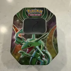 Pokemon 2016 Rayquaza EX Powers Beyond Collectors Tin Only No Cards - Image 1