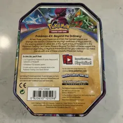 Pokemon 2016 Rayquaza EX Powers Beyond Collectors Tin Only No Cards - Image 2