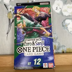 One Piece Card Game Zoro and Sanji Starter Deck ST-12 - Image 1