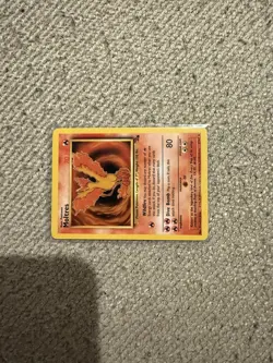 Moltres 27/62 1999 Pokemon TCG Fossil Set Non Holo Rare Card Vintage WOTC NM - Image 2