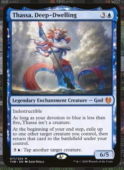 Thassa Deep-Dwelling Theros Beyond Death Regular Card 71/108 NM Condition - Image 1