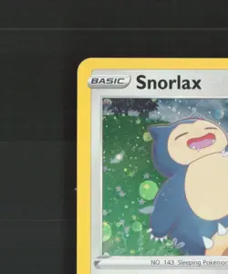 Snorlax SWSH032 Sword & Shield Black Star Promo SWIRL Holo Pokemon Card LP - Image 3