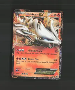 Reshiram EX BW36 Black & White Black Star Promo Holo Pokemon Card MP - Image 1