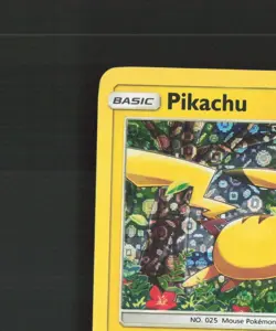 Pikachu SM04 Sun & Moon Black Star Promo Holo Pokemon Card LP - Image 3