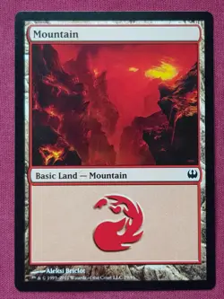 Magic The Gathering DUEL DECKS KNIGHTS VS DRAGONS MOUNATAIN 79 land card MTG - Image 1