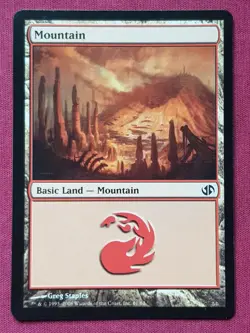 Magic The Gathering DUEL DECKS JACE VS CHANDRA MOUNTAIN 61 land card MTG - Image 1
