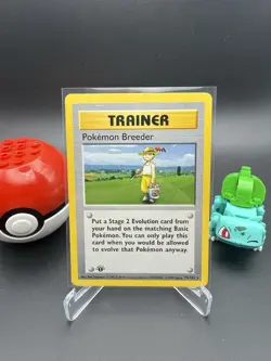 Pokemon Breeder Shadowless 1st Edition 076/102 Base Set Rare - Image 1