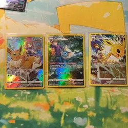 Pokemon brilliant stars trainer gallery lot, Eevee, vaporeon, jolteon - Image 1
