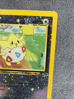 Pokemon Togepi Reverse Holo Foil Card #4/18 Southern Islands MP 🔥2 Swirls🔥 - Image 3